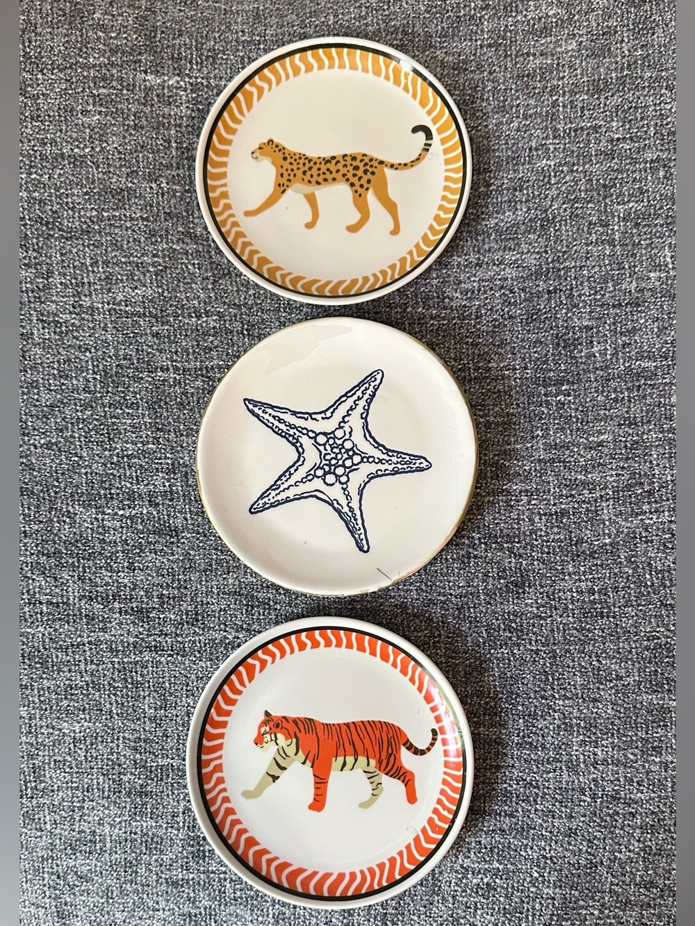 Set of 3 cute, small plates • ceramic • pottery